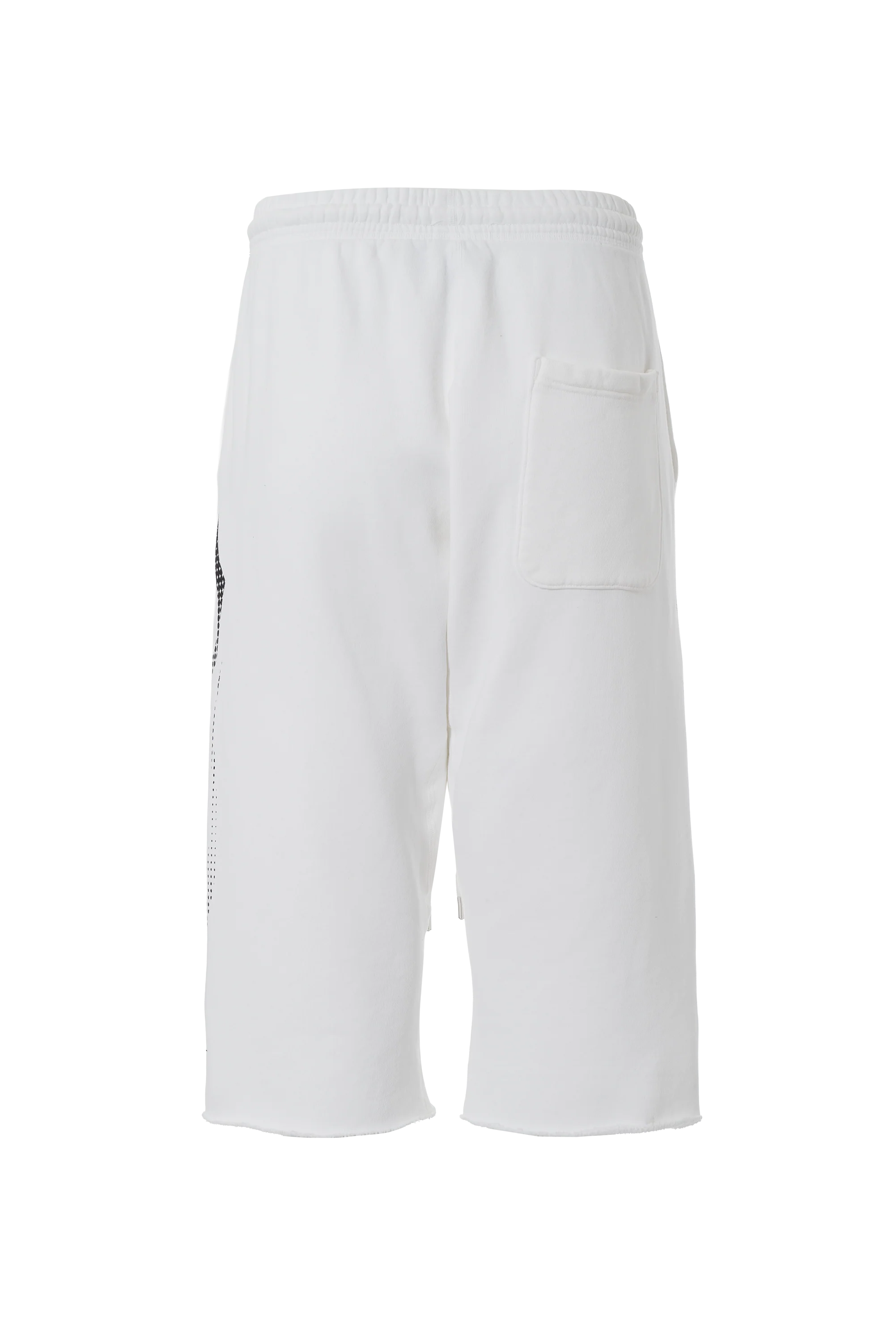 Gradient Flame 3/4 Shorts - White - Image 3