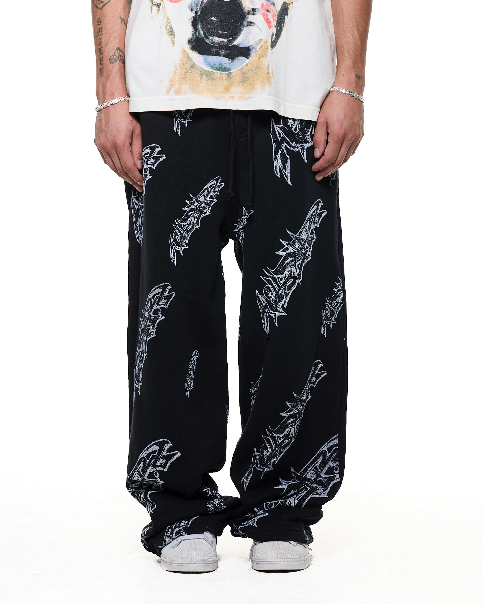 Graffiti Sweats (Black) - Image 3