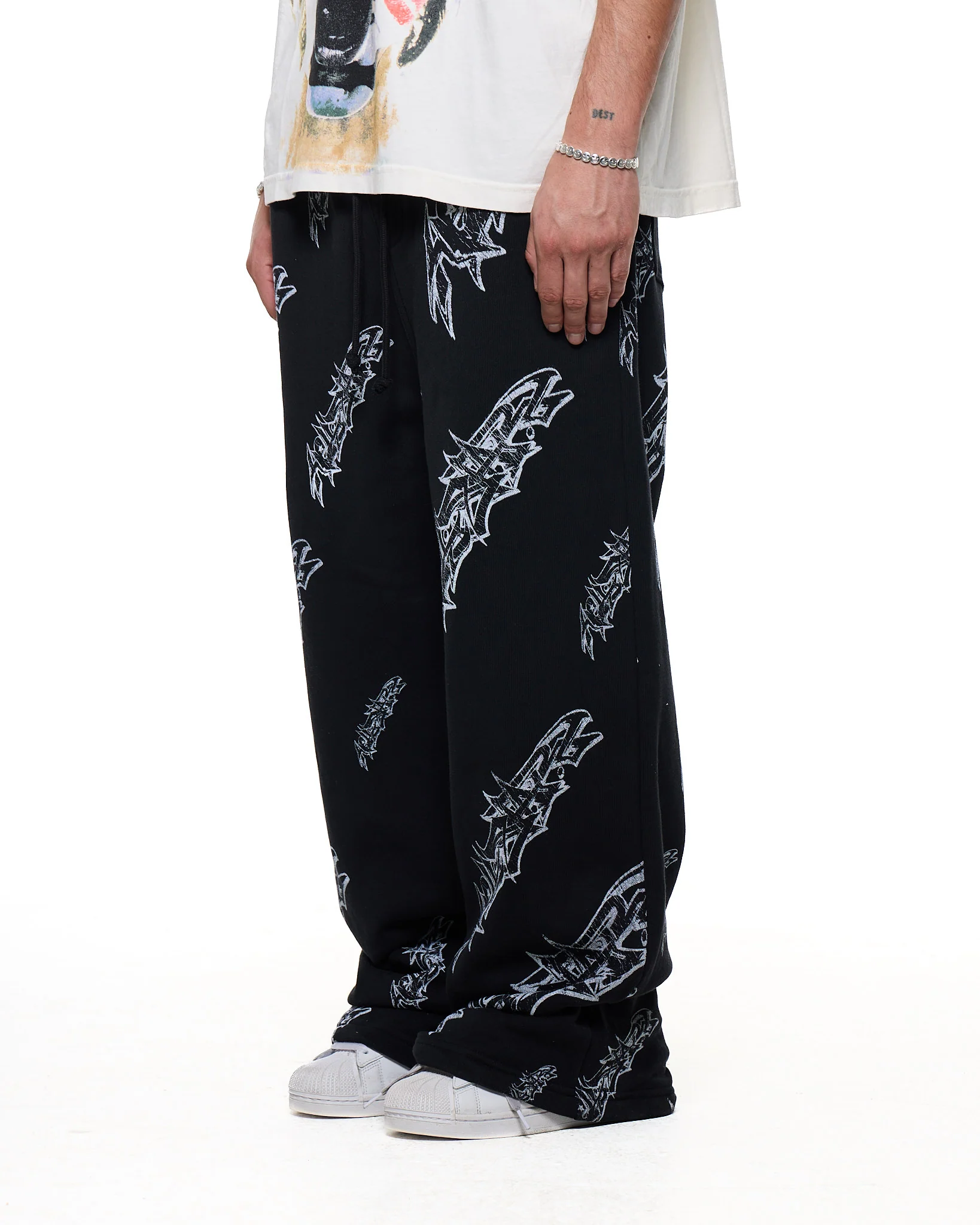 Graffiti Sweats (Black) - Image 5