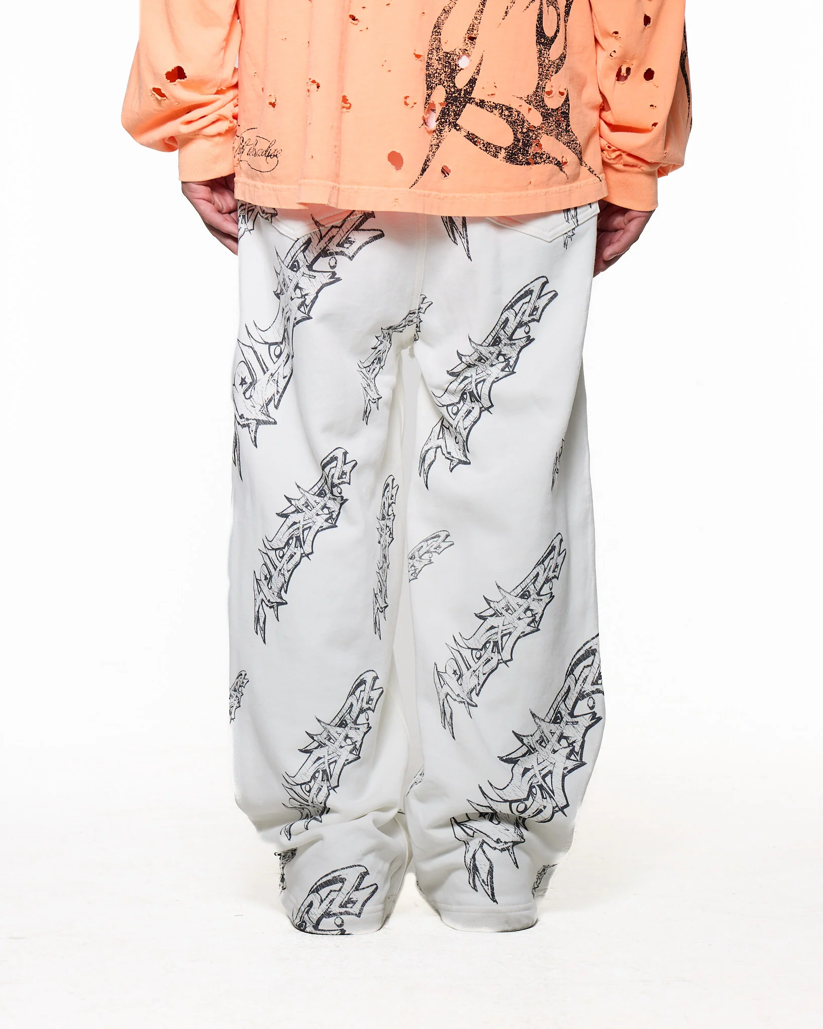 Graffiti Sweats (White) - Image 4